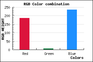 rgb background color #BA08EB mixer
