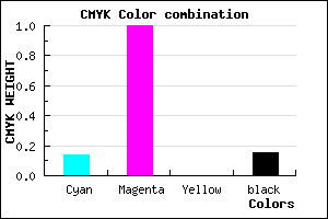 #BB00DA color CMYK mixer