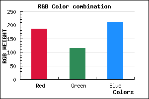 rgb background color #BB73D4 mixer