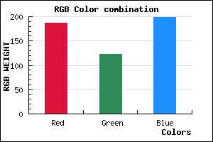 rgb background color #BB7AC7 mixer