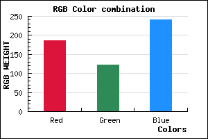 rgb background color #BB7BF0 mixer