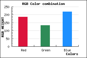 rgb background color #BB85DB mixer