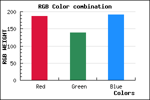 rgb background color #BB8BBF mixer
