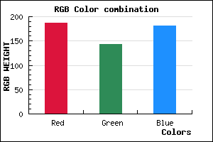 rgb background color #BB8FB5 mixer