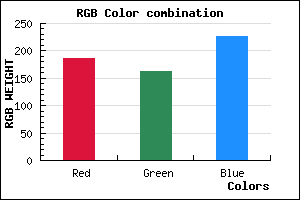 rgb background color #BBA2E3 mixer