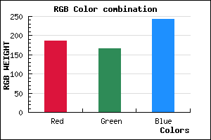 rgb background color #BBA6F3 mixer