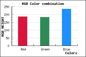 rgb background color #BBB6EC mixer