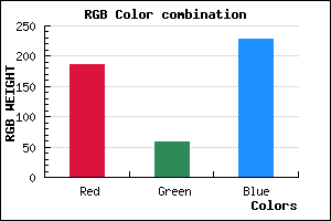 rgb background color #BB3AE4 mixer