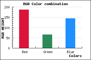 rgb background color #BB4291 mixer
