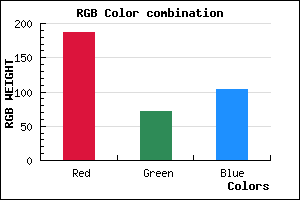 rgb background color #BB4868 mixer