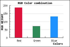 rgb background color #BB4884 mixer