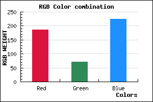 rgb background color #BB48E0 mixer