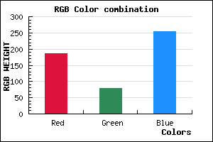 rgb background color #BB4EFD mixer