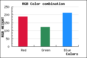 rgb background color #BC7AD4 mixer