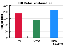 rgb background color #BC87D9 mixer