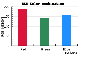 rgb background color #BC8E9D mixer