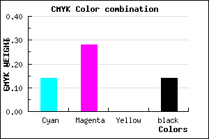#BC9DDB color CMYK mixer