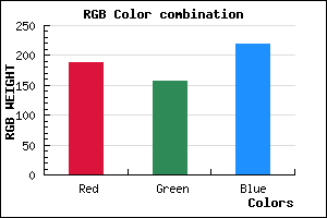 rgb background color #BC9DDB mixer