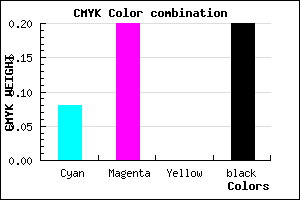#BCA5CD color CMYK mixer