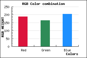 rgb background color #BCA5CD mixer
