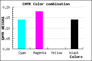 #BCB4DB color CMYK mixer