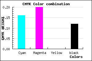 #BCB4E1 color CMYK mixer