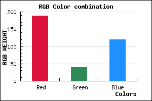 rgb background color #BC2878 mixer