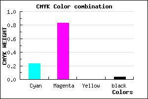 #BC2AF5 color CMYK mixer
