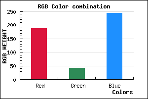 rgb background color #BC2AF5 mixer