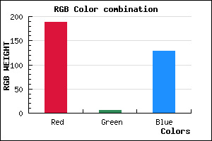 rgb background color #BC0681 mixer