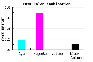#BC46E4 color CMYK mixer