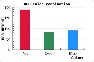 rgb background color #BC525A mixer