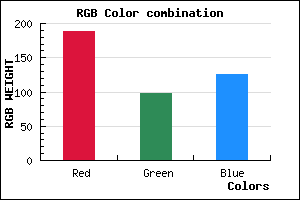 rgb background color #BC627D mixer