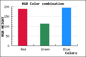 rgb background color #BD70C2 mixer