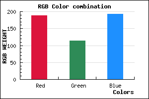 rgb background color #BD72C0 mixer