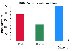 rgb background color #BD74F8 mixer