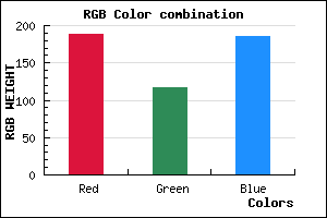 rgb background color #BD75B9 mixer