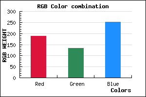 rgb background color #BD85FB mixer