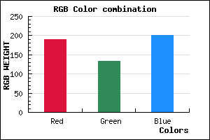 rgb background color #BD86C9 mixer