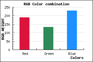 rgb background color #BD86E6 mixer