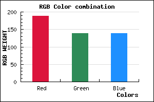 rgb background color #BD8B8B mixer