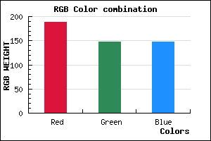 rgb background color #BD9393 mixer