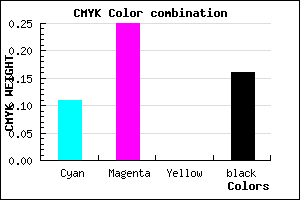 #BD9FD5 color CMYK mixer