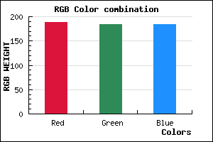 rgb background color #BDB8B8 mixer