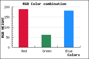 rgb background color #BD3DB5 mixer