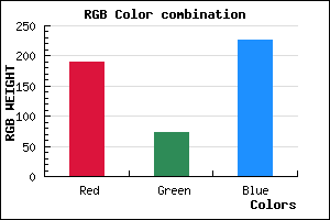 rgb background color #BD49E3 mixer