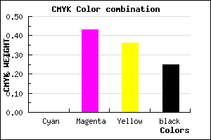 #BE6C7A color CMYK mixer