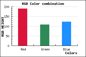 rgb background color #BE6C7A mixer
