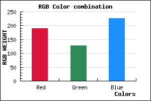rgb background color #BE7FE3 mixer