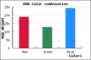 rgb background color #BE80F2 mixer